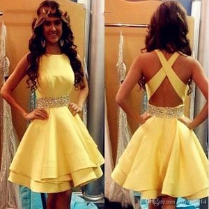 Yellow formal dress